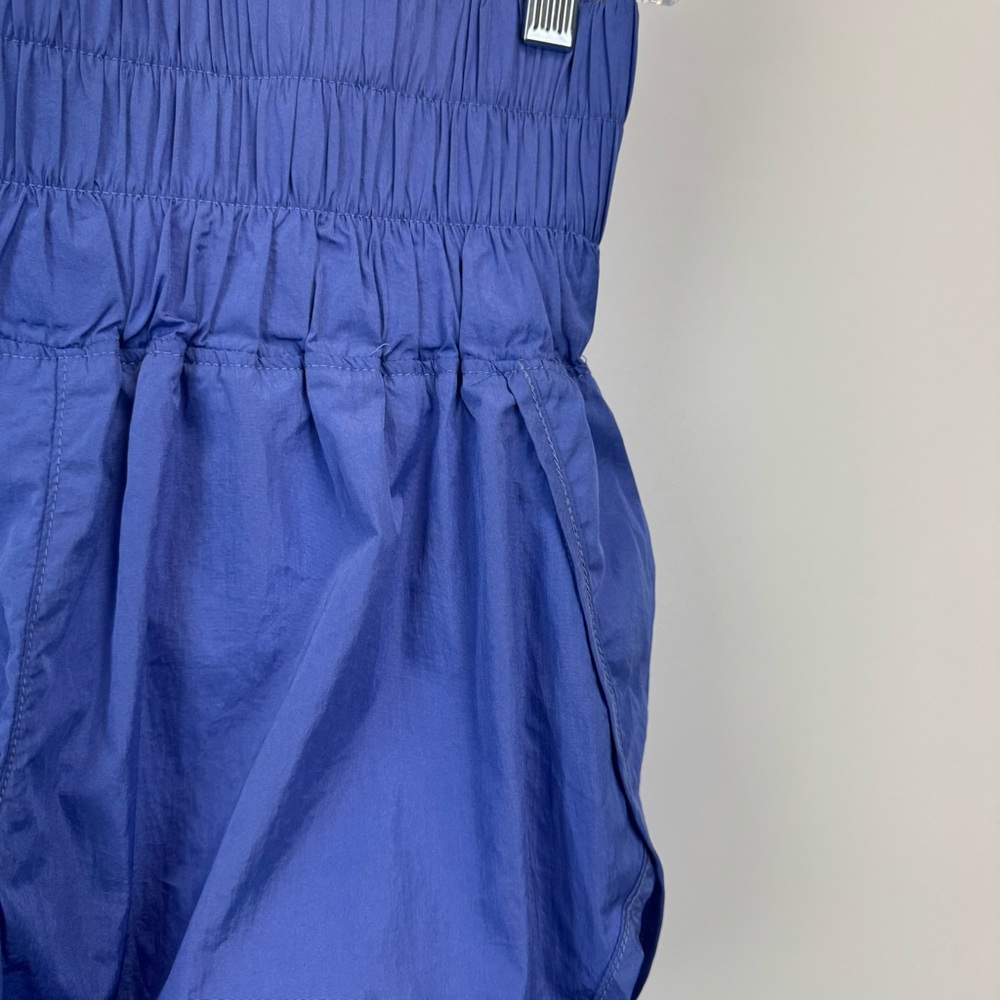 Free People Movement The Way Home Shorts Blue High Waist Lined Women's Size M - Picture 6 of 12